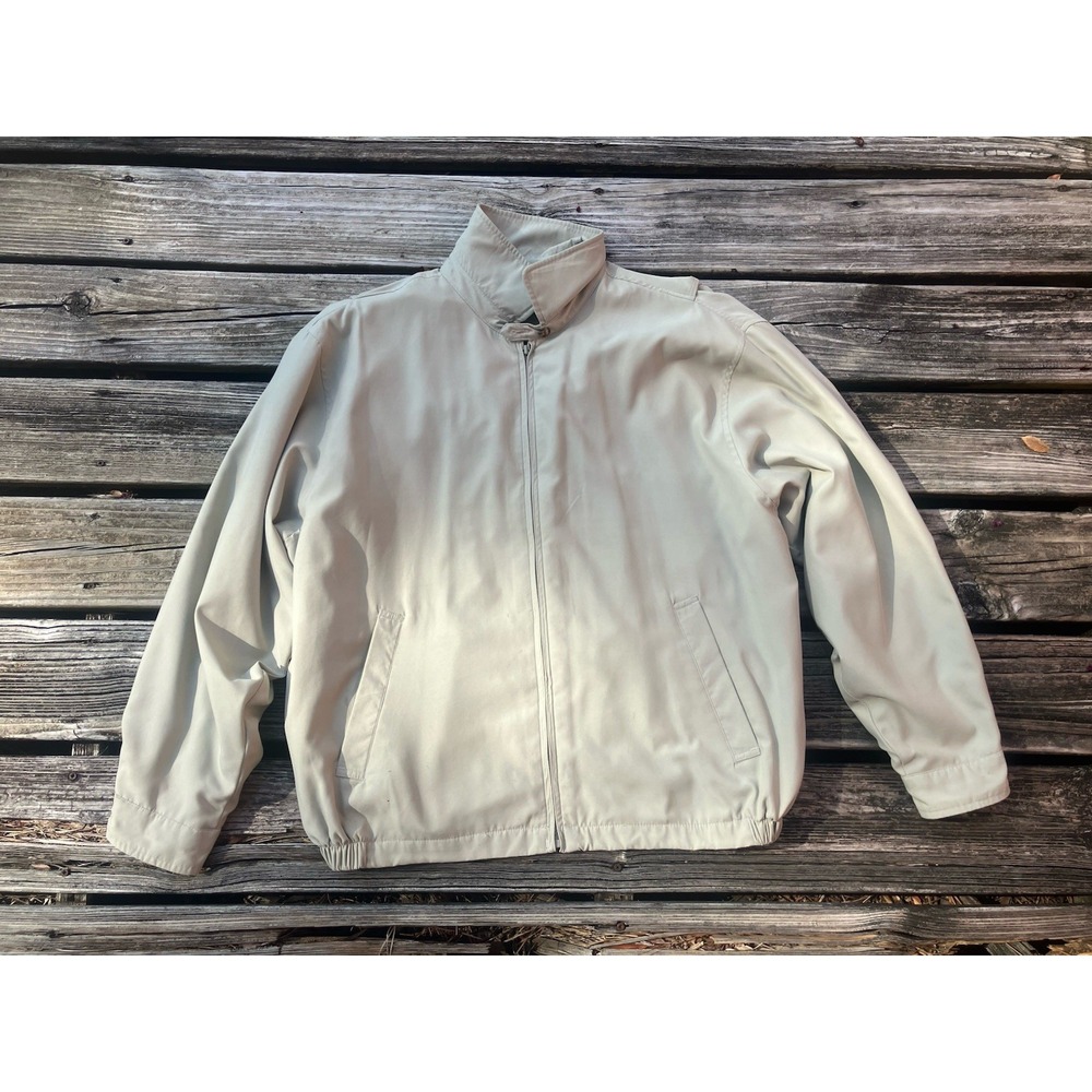 RBM Outdoor Collection Bomber Jacket Black Mens Sz L Lined Zip Collared